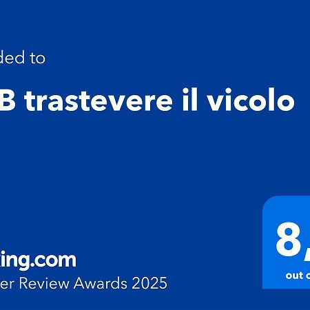 B&B Trastevere Il Vicolo Rom Exteriör bild